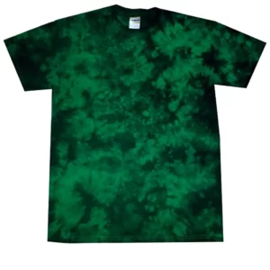 Green & Black Scrunch Tie-Dye T-Shirt